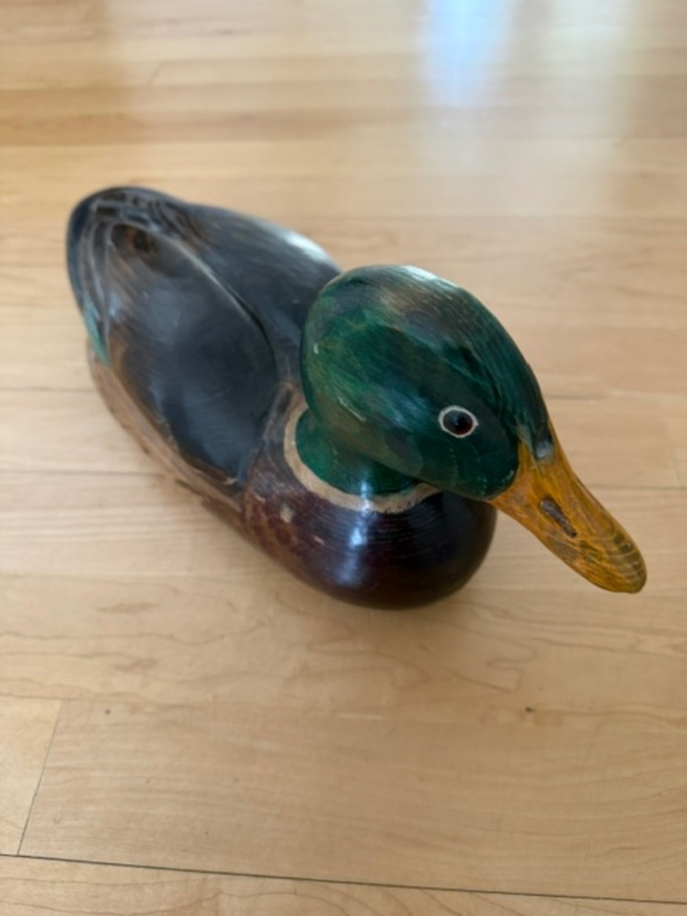 Mallard Duck Decoy 1980 by Max Thompson.